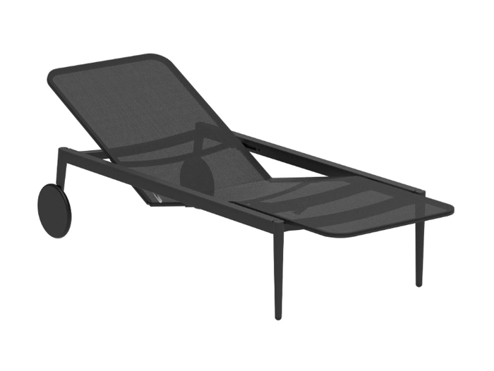 STYLETTO - Recliner Batyline® sun lounger with castors _ Royal Botania